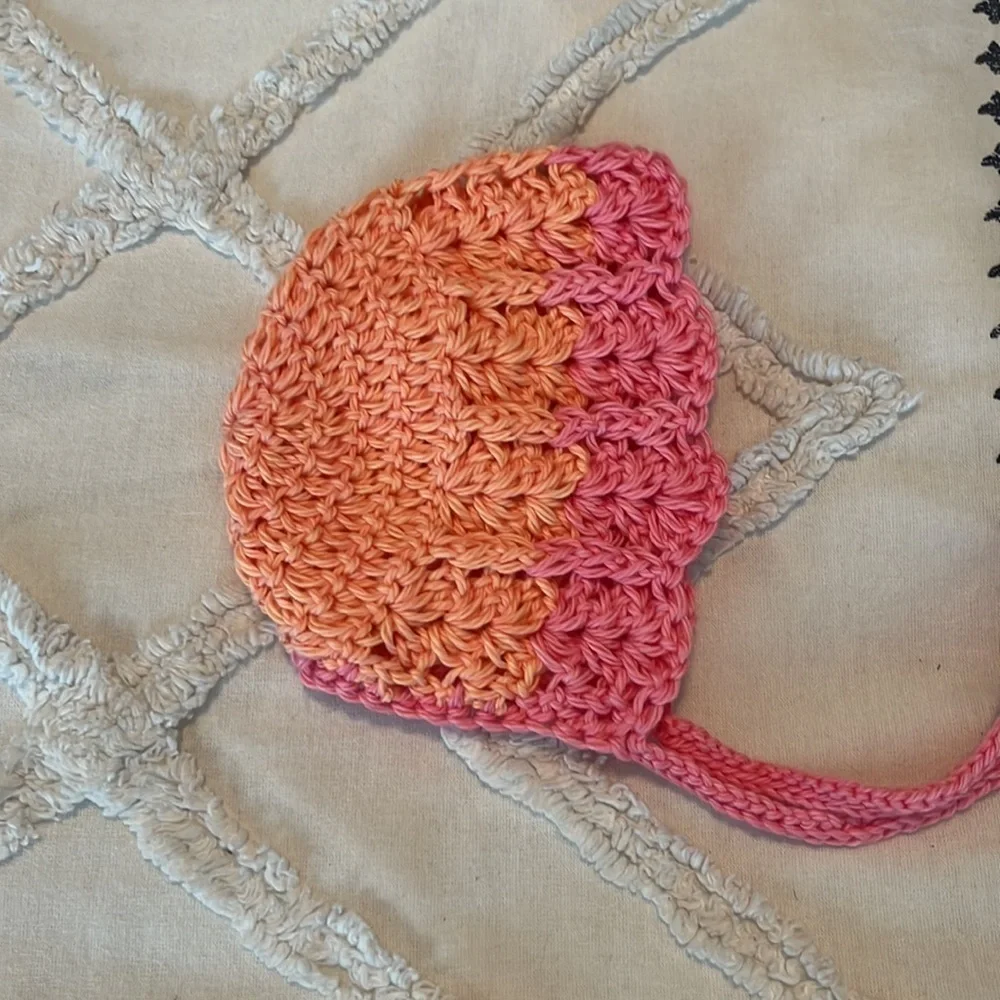 Crochet Cotton Summer Baby Bonnets NWT